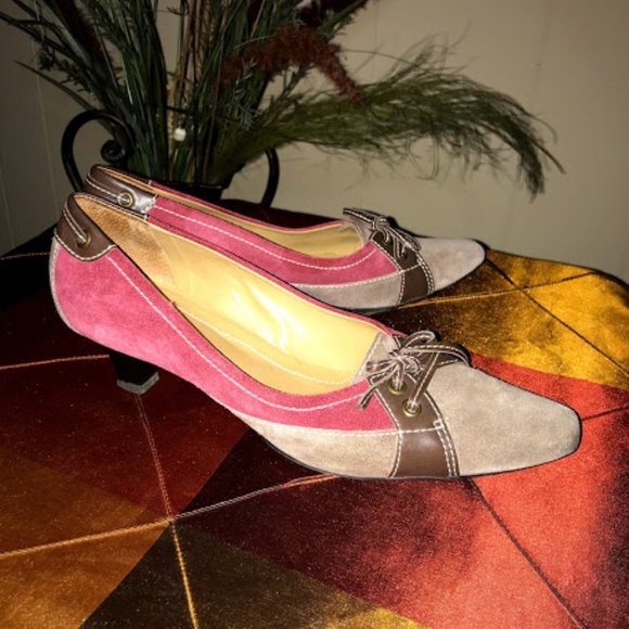 *SOLD* $5 SALE…… Franco Sarto Multi colored suede shoes - Picture 5 of 11